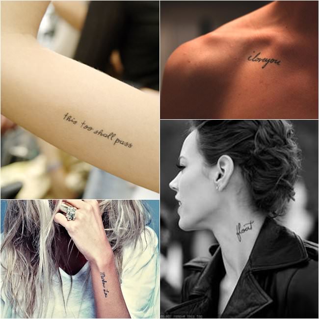 Tatuagem Tudo passa + borboleta em linha fina